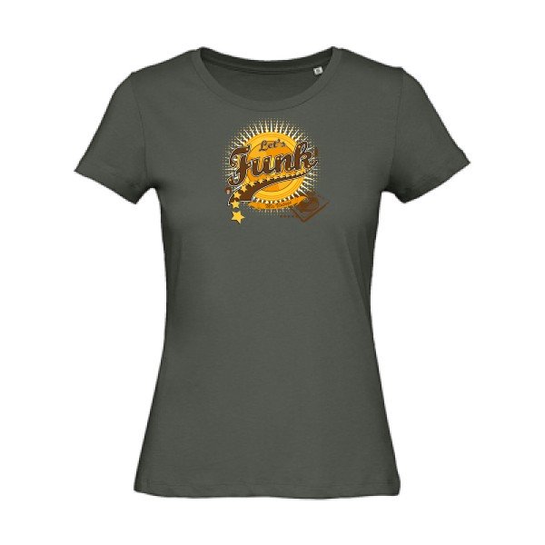 Let-s-funk-!- - t-shirt original femme Millennial Khaki