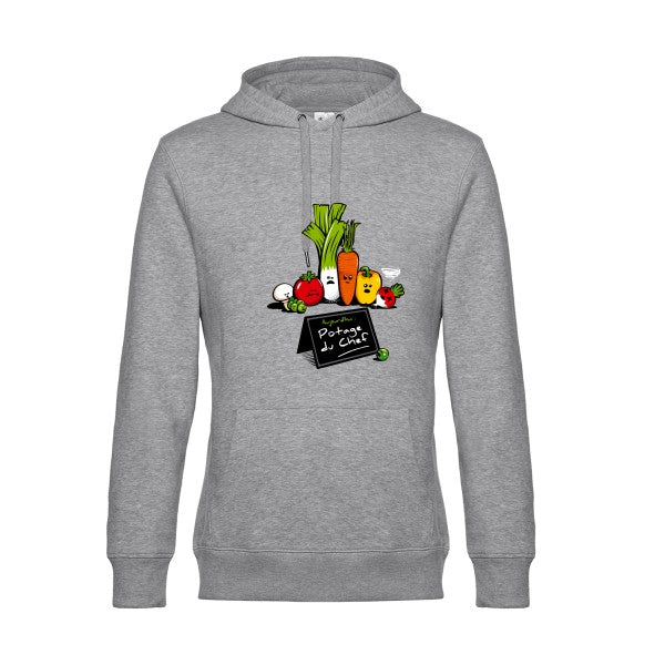 Maxi-Chef- Sweat à capuche original Heather Grey - RueDuTeeshirt