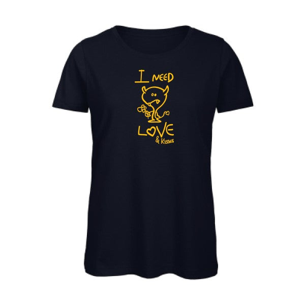 T shirt humour bio femme   femme bio|LOVER jaune Or 