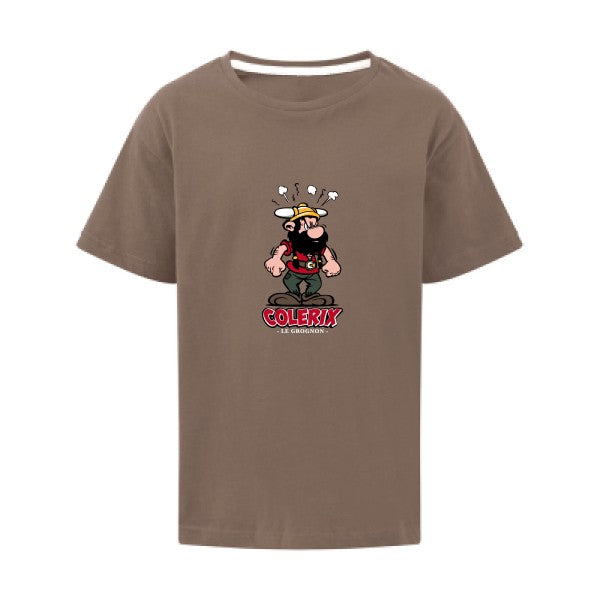 Colerix SG - Kids T-shirt enfant Deep Taupe Taille 128 (7-8/L)