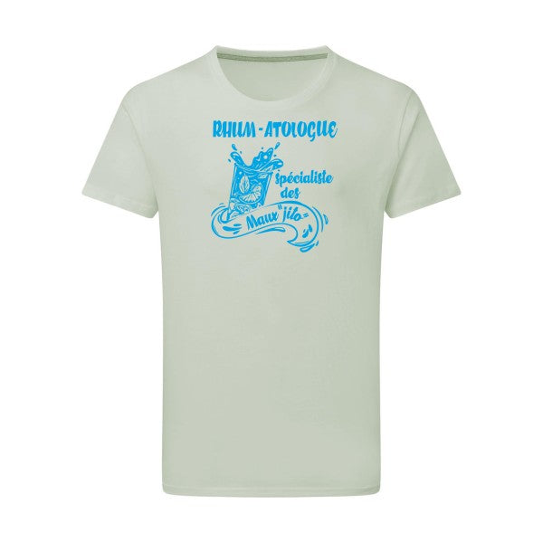 Rhum-atologue - Flex bleu clair Tshirt original Pastel Macchiato  2XL