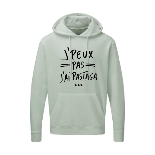 J'peux pas j'ai pastaga Noir |Sweat capuche imprimé homme