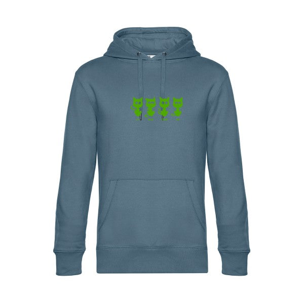 sweat à capuche homme original un deux trois cat