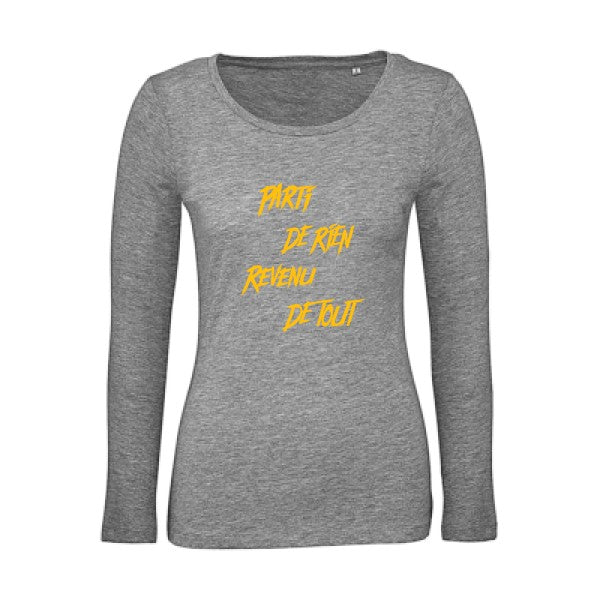 Parti de rien jaune Or |   T shirt manches longues femme|100% bio