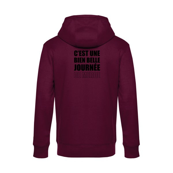 Journee-de-m... sweat shirt original Burgundy flex Noir impression Dos