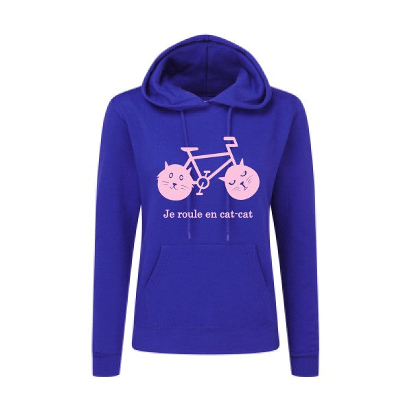 cat-cat bike Rose |Sweat original à capuche Femme