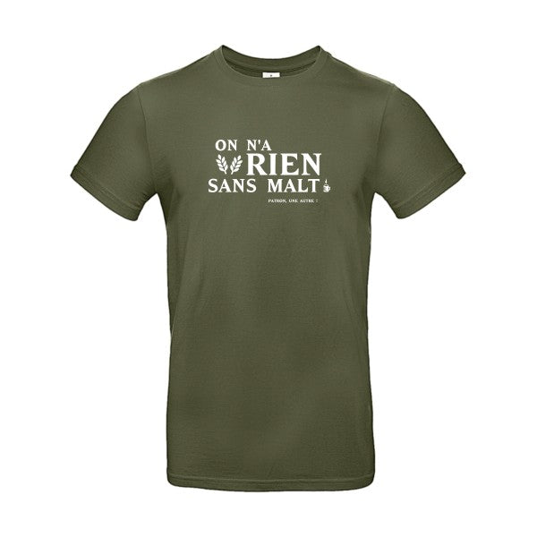 On n'a rien sans malt Blanc B&C - E190 T-shirt