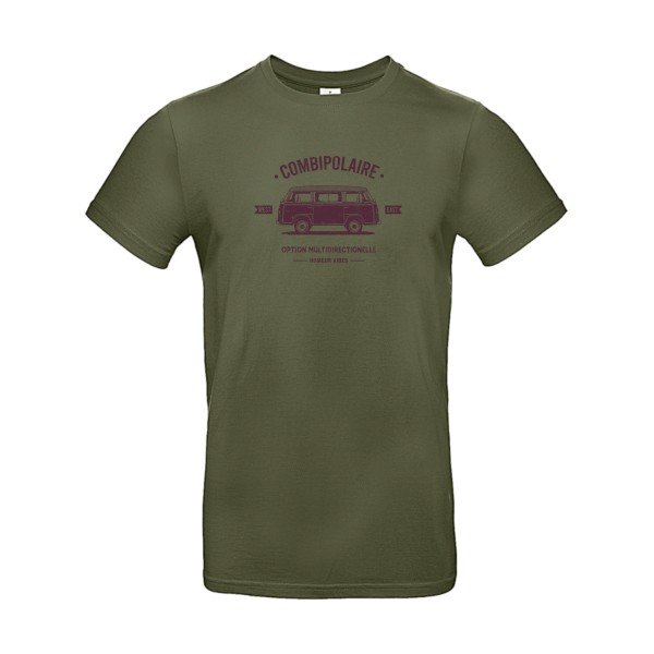 T-shirt humour original Combipolaire T Shirt couleur Urban Khaki