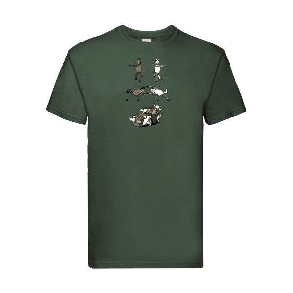 Fusion Fruit of the loom 205 g/m² T-shirt/ bottle green