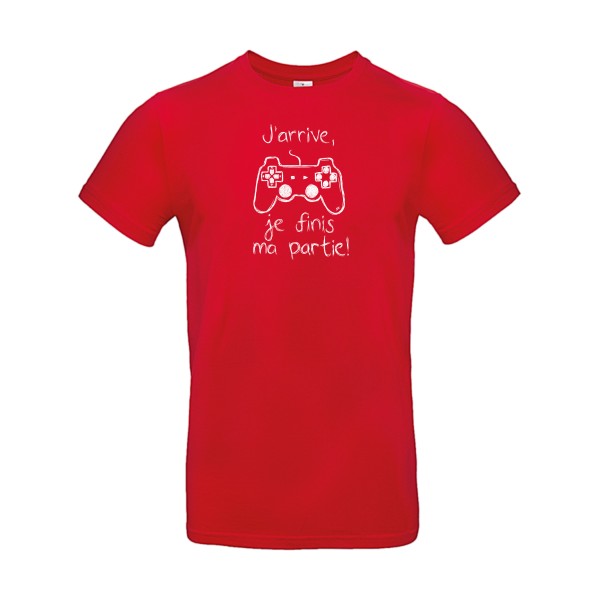 T-shirt humour original J Arrive T Shirt couleur Red