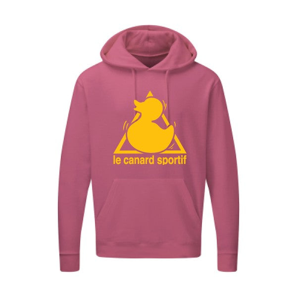 Canard Sportif jaune Or |Sweat capuche imprimé homme