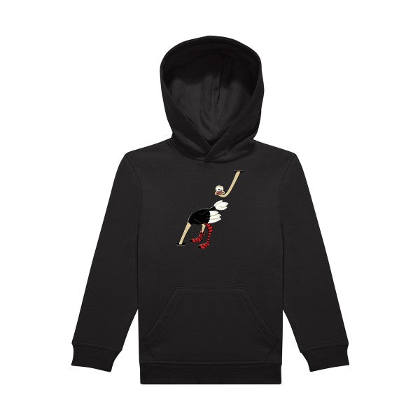 sweat capuche enfant Black Autruche