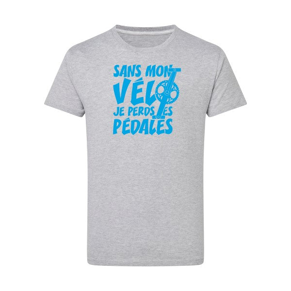 Sans mon vélo, je perds les pédales ! - Flex bleu clair Tshirt original Light Oxford  5XL