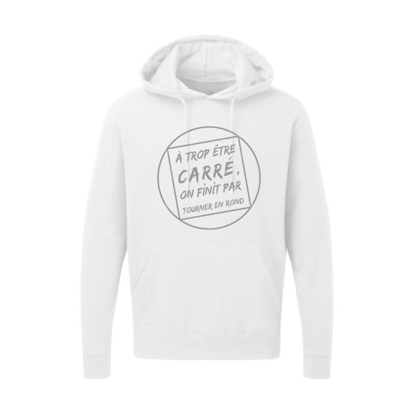 Cercle vicieux |Sweat  capuche humoristique Gris 