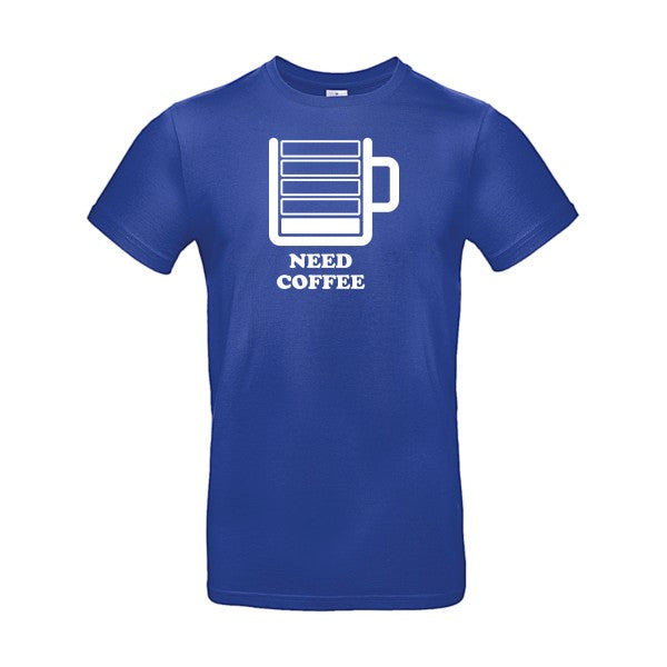 Need Coffee B&C- T-shirt E190|Cobalt Blue||2XL