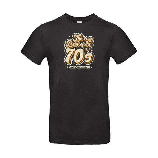 T-shirt humour original 70S T Shirt couleur Black