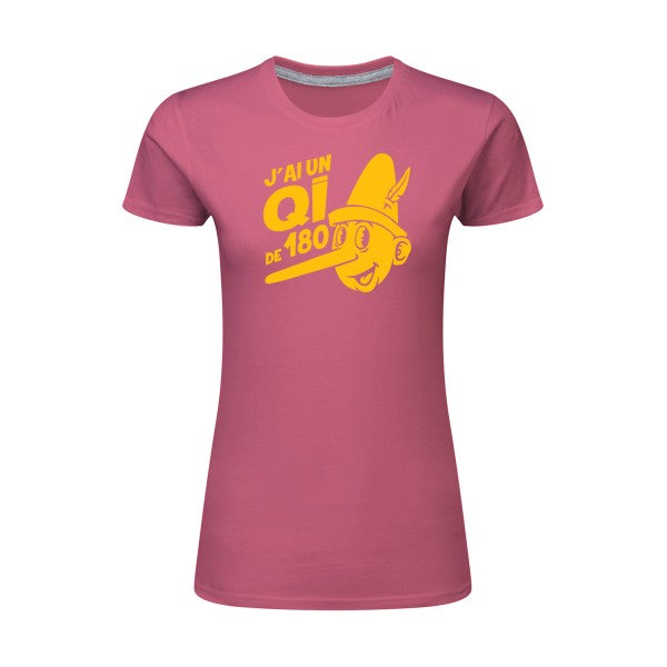 Quotient intellectuel jaune Or |T shirt original femme|SG