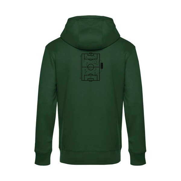 Tactique-secrete sweat shirt original Bottle Green flex Noir impression Dos