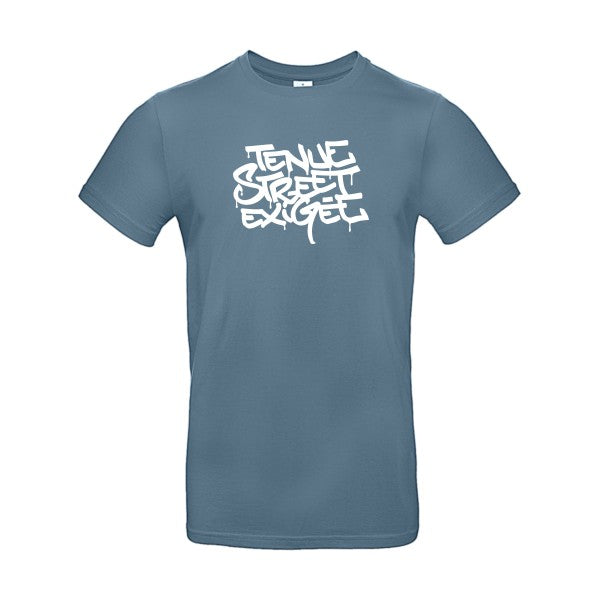 Tenue street exigée B&C- T-shirt E190|Stone Blue||2XL