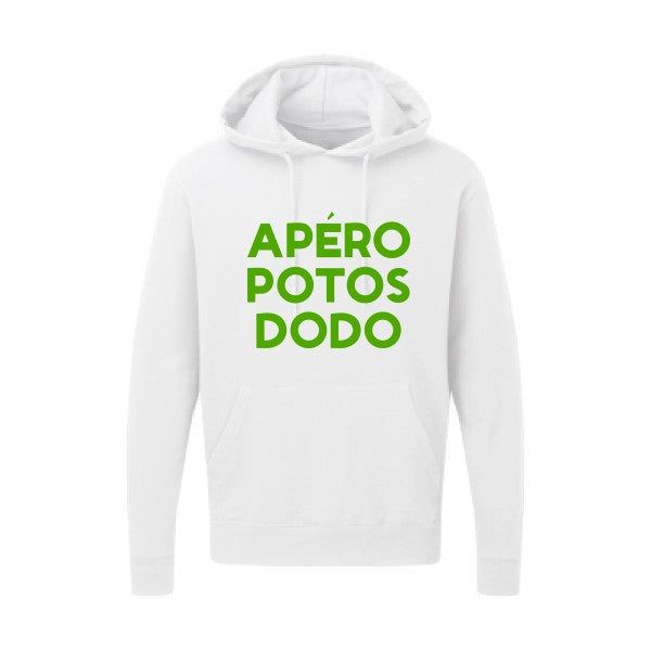 Apéro Potos Dodo  |Sweat  capuche humoristique Vert pomme 