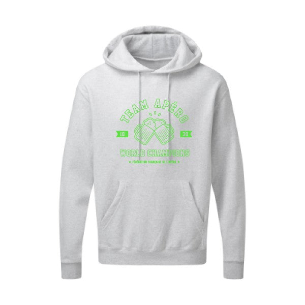 Team apéro Vert fluo SG - Hooded Sweatshirt Sweat capuche