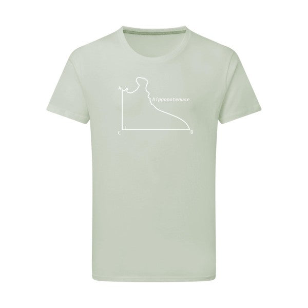 Hippopotenuse - Flex Blanc Tshirt original Pastel Macchiato  2XL