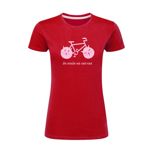 cat-cat bike | Rose |T shirt original femme|SG