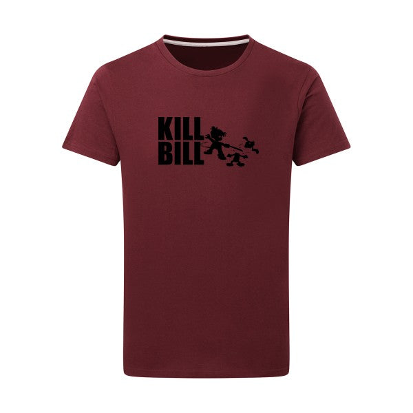 kill bill noir -Flex noir sur T-shirt SG  Burgundy  2XL