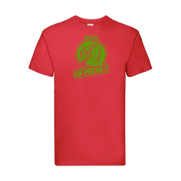 T-shirt|Toujours la pêche ! |Vert pomme|Fruit of the loom 205  G