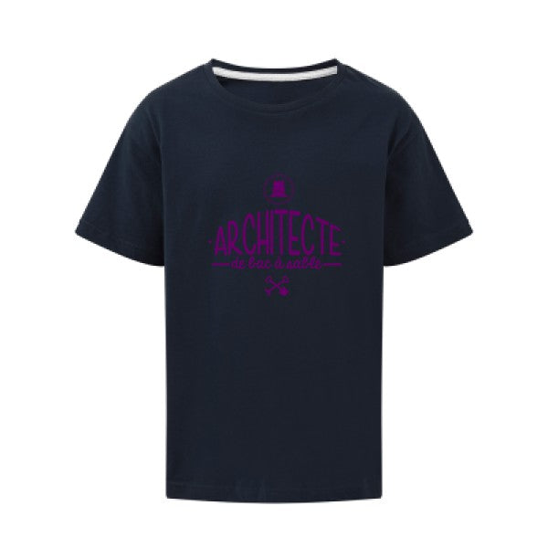 Architecte de bac à sable Flex Violet SG - Kids T-shirt enfant Navy Taille 140 (9-10/XL)