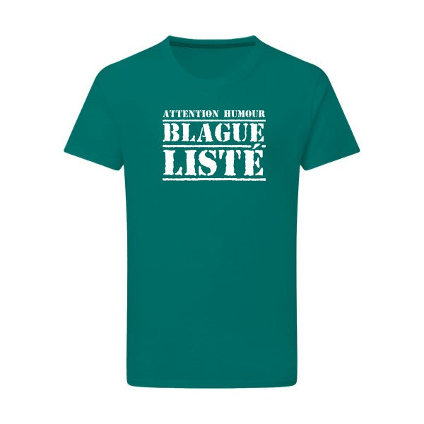 BLAGUE LISTÉ - Flex Blanc Tshirt original Emerald Green  2XL