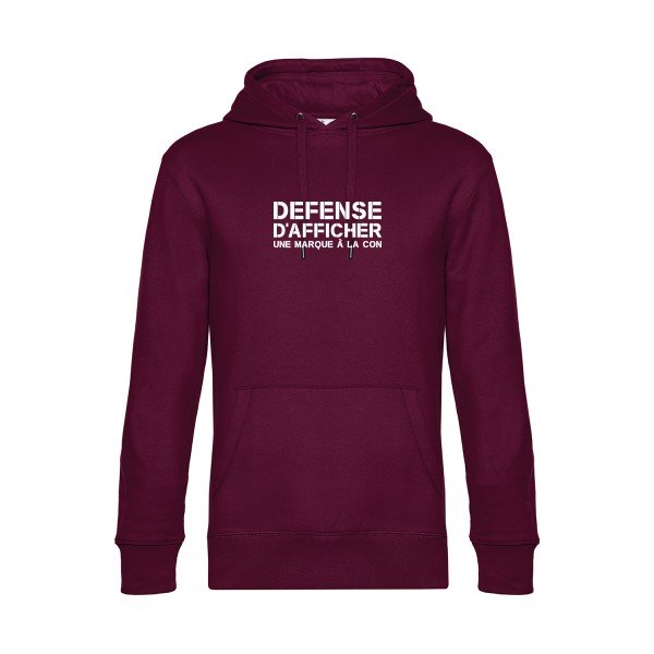 Marque-a-la-Con sweat shirt original Burgundy flex Blanc impression Face