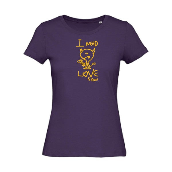 T shirt humour bio femme   femme bio|LOVER jaune Or 