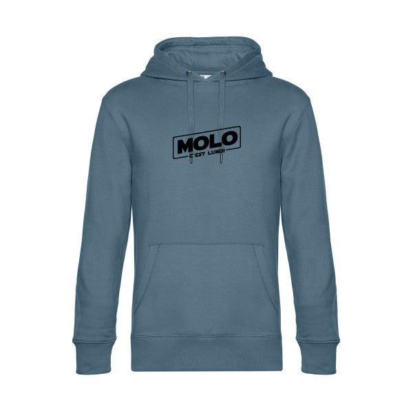 Molo-c-est-lundi sweat shirt original nordic blue flex Noir impression Face