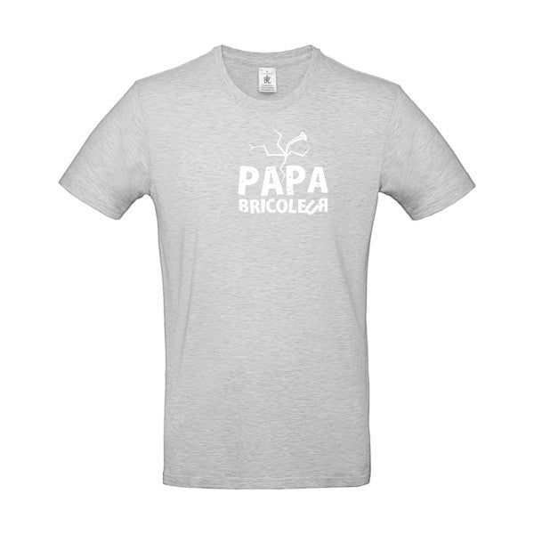 Papa bricoleur Blanc B&C - E190 T-shirt