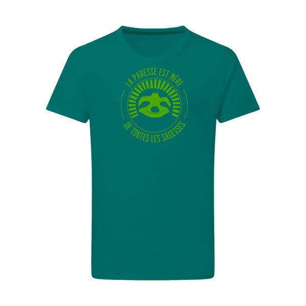 La paresse mère de sagesse vert pomme -Flex vert pomme sur T-shirt SG  Emerald Green  2XL