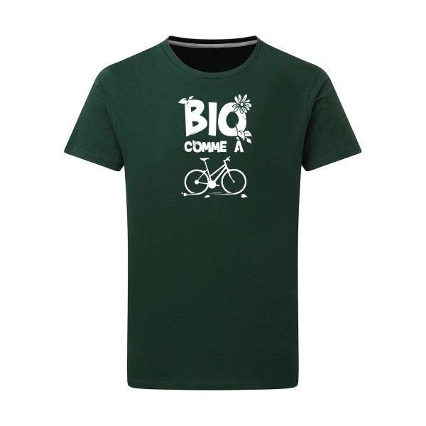 Bio comme un vélo - Flex Blanc Tshirt original Bottle Green  2XL