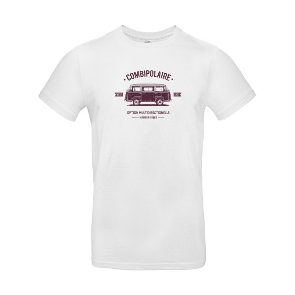 T-shirt humour original Combipolaire T Shirt couleur White