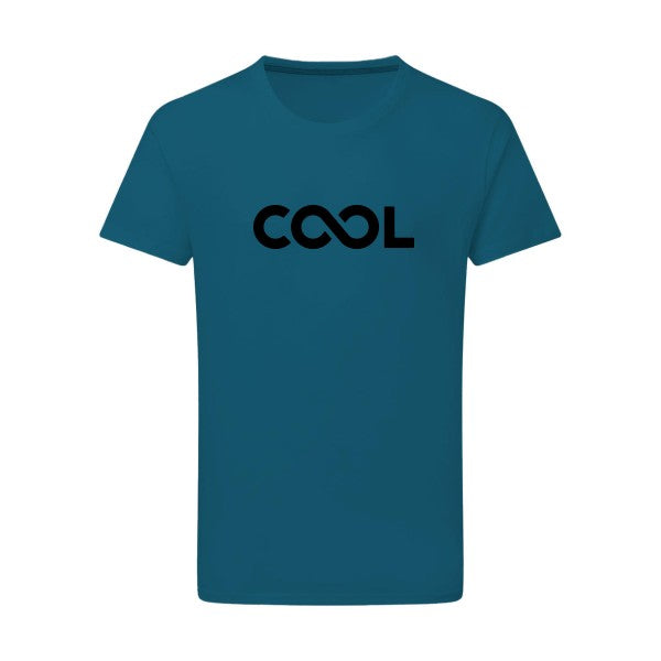 Infiniment cool noir -Flex noir sur T-shirt SG  Petrol  2XL