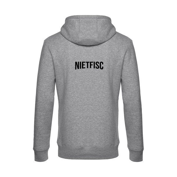 NIETFISC sweat shirt original Heather Grey flex Noir impression Dos