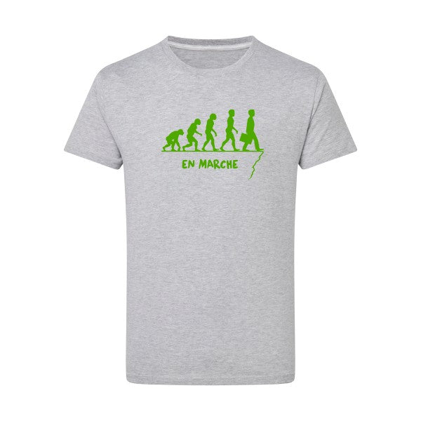 En marche vert pomme -Flex vert pomme sur T-shirt SG  Light Oxford  5XL