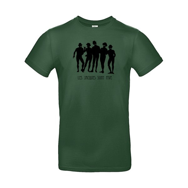 Les Jacques sont FiveFlex noir- T-shirt E190|Bottle Green||2XL