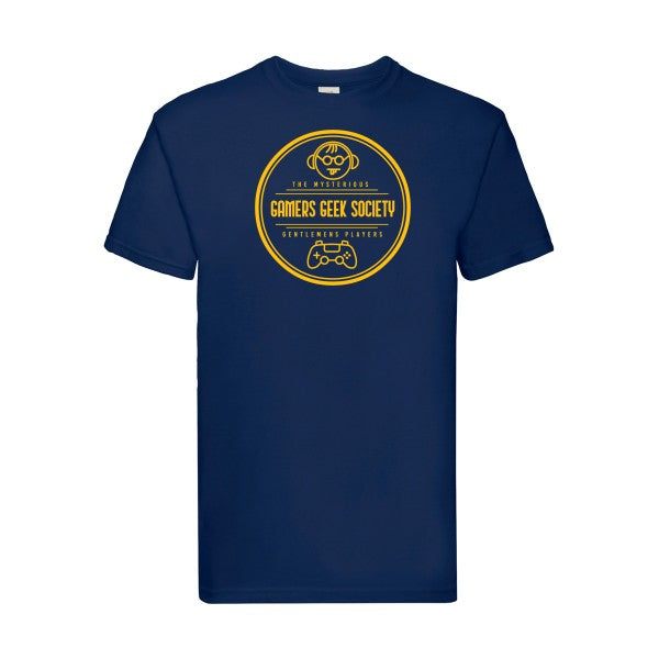 T-shirt|Gamers social club |flex jaune Or| Fruit of the loom 205 g 