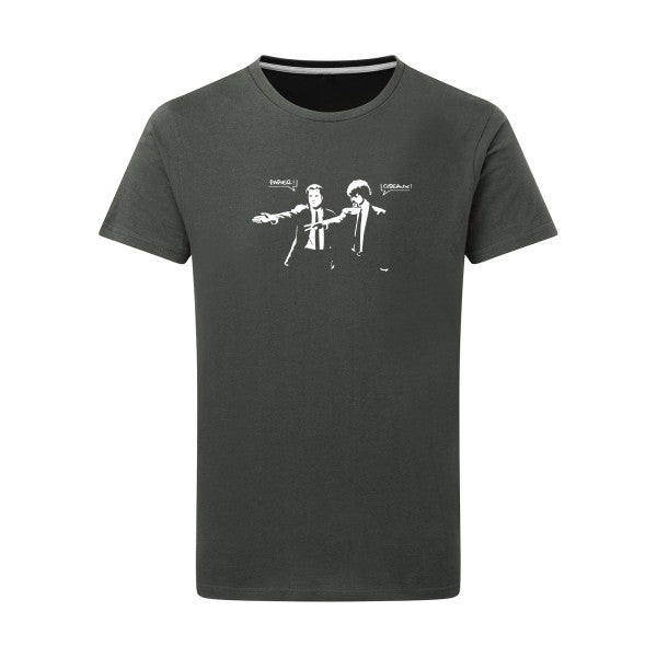 Papier Ciseaux Blanc -Flex Blanc sur T-shirt SG  Charcoal  5XL