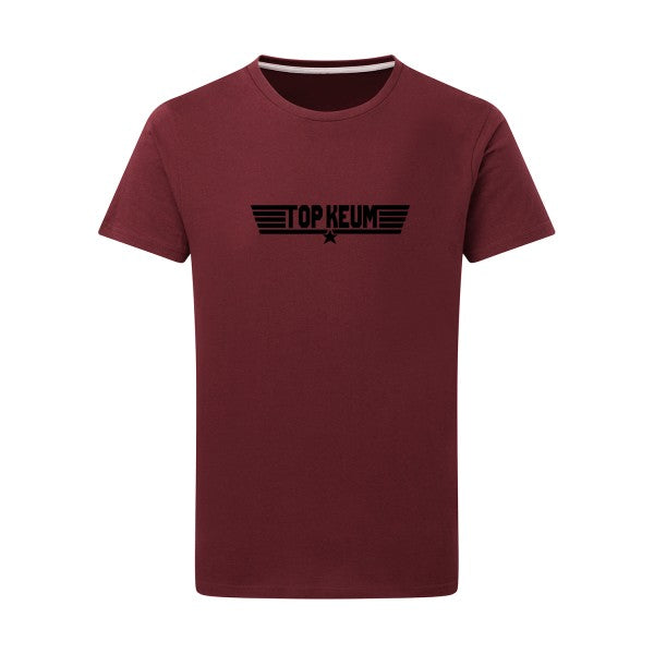 TOP KEUM - Flex noir Tshirt original Burgundy  2XL