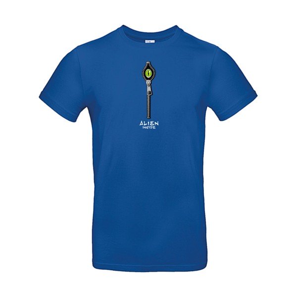 T-shirt humour original Alien Inside T Shirt couleur Royal Blue
