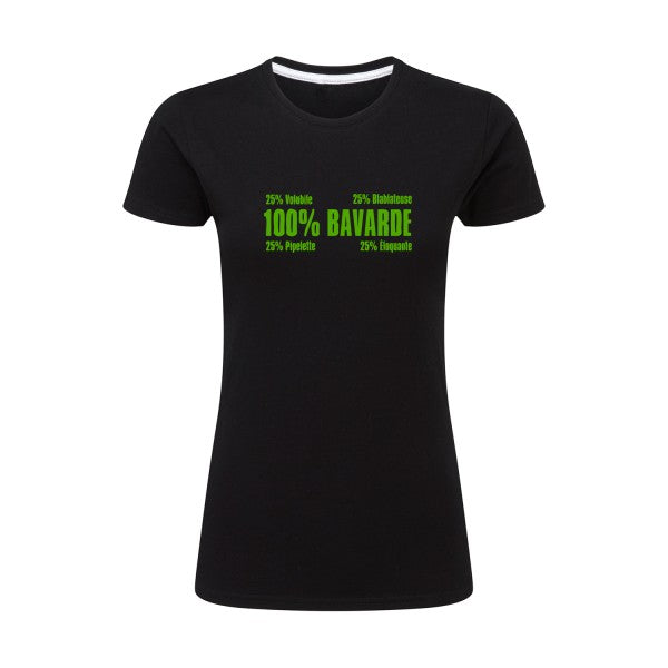 t-shirt Bavarde Vert pomme |T shirt original femme|SG