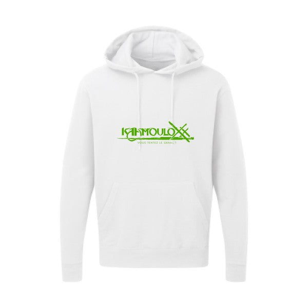 KAAMOULOXX ! Vert pomme |Sweat capuche imprimé homme