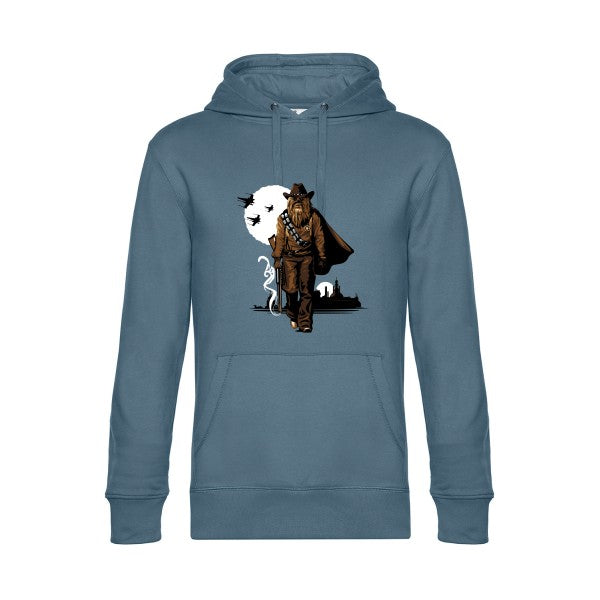 Space-Cow-Boy- Sweat à capuche original nordic blue - RueDuTeeshirt