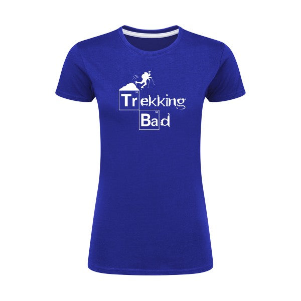 Trekking bad | Blanc |T shirt original femme|SG